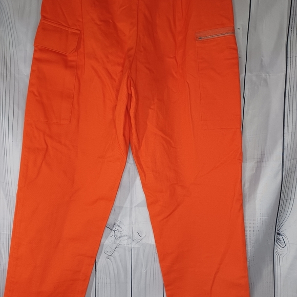Nasty Gal Collection Women's Orange Cargo Pants - Picture 11 of 14